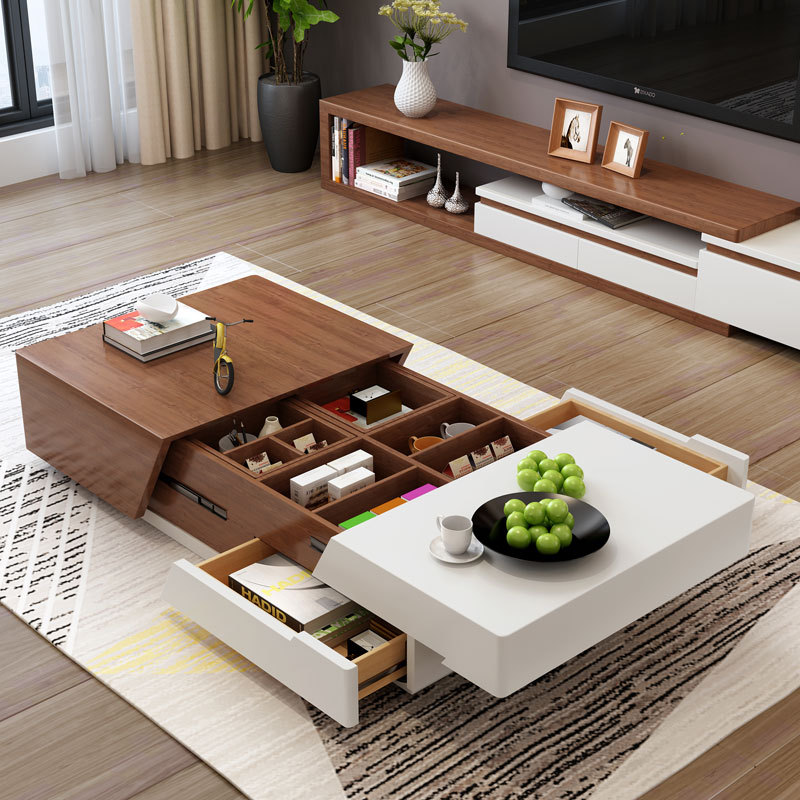 0_K-STAR-Modern-Minimalist-White-Painted-Coffee-Table-Fashion-Wood-Grain-Stretchable-Living-Room-Coffee-Table